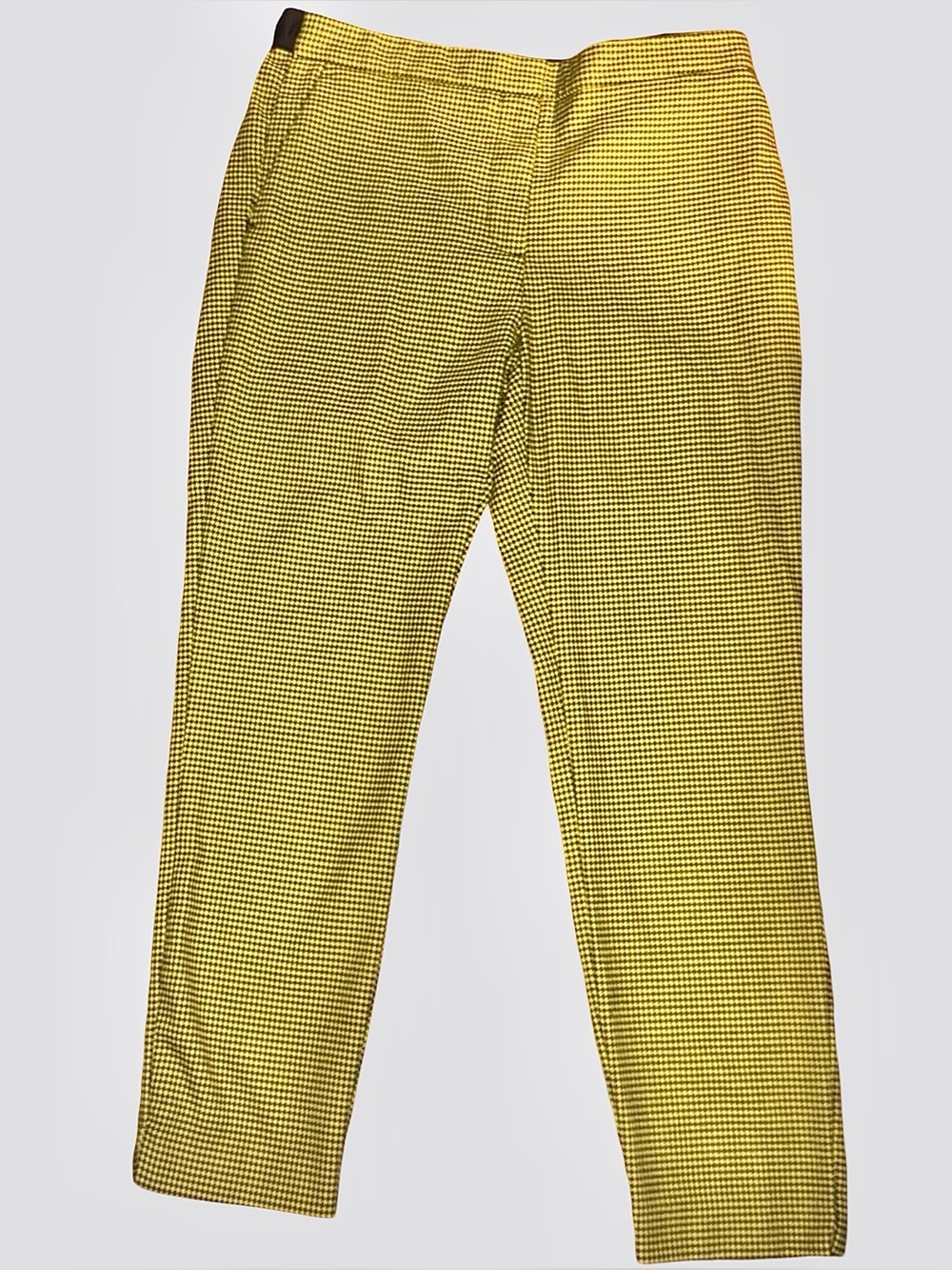 Yellow and black houndstooth pants